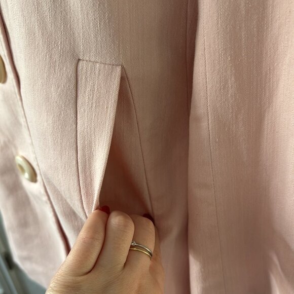 Y2K Vintage Marc Jacobs Jacket Blazer Baby Pink Cotton - Picture 4 of 12